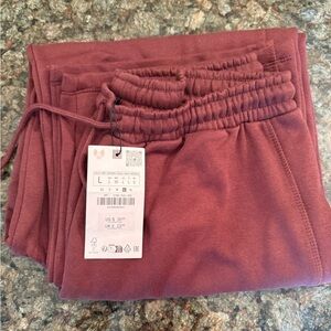 NWT Zara Burgundy Sweatpants